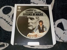 Absence of Malice RCA Selectavision VideoDisc CED Paul Newman