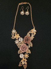 fashion long necklace w/ earrings