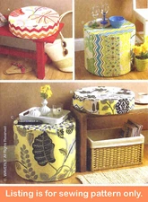 SEWING PATTERN Custom Ottoman Footstool Footrest Seat Cushion Project Idea 6073