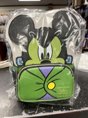 Loungefly Disney Mickey Mouse Frankenstein Cosplay Mini Backpack \