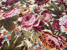 Free Spirit Kaffe Fassett Philip Jacobs Floral Burst roses PWPJ029 Natural BTY