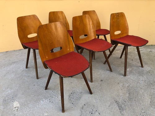 One of Vintage Bentwood Chair Mid Century František Jirák For Tatra - Picture 2 of 11