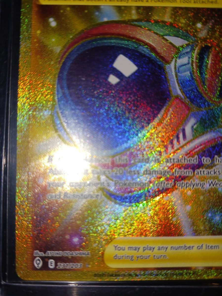 Pokemon Full Face Guard 231/203 Gold Secret Rare | eBay