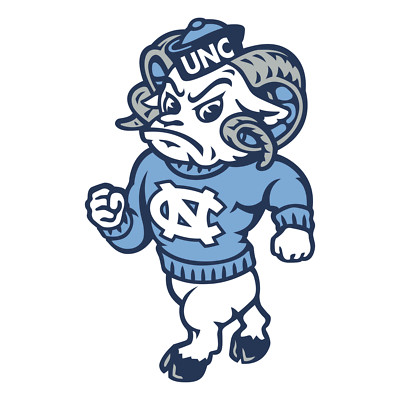 North Carolina Tar Heels Logo Sticker Decal 06