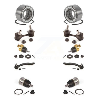 Front Bearing Upper Lower Ball Joint Outer Tie Rod Link Kit (10Pc) For Honda TL