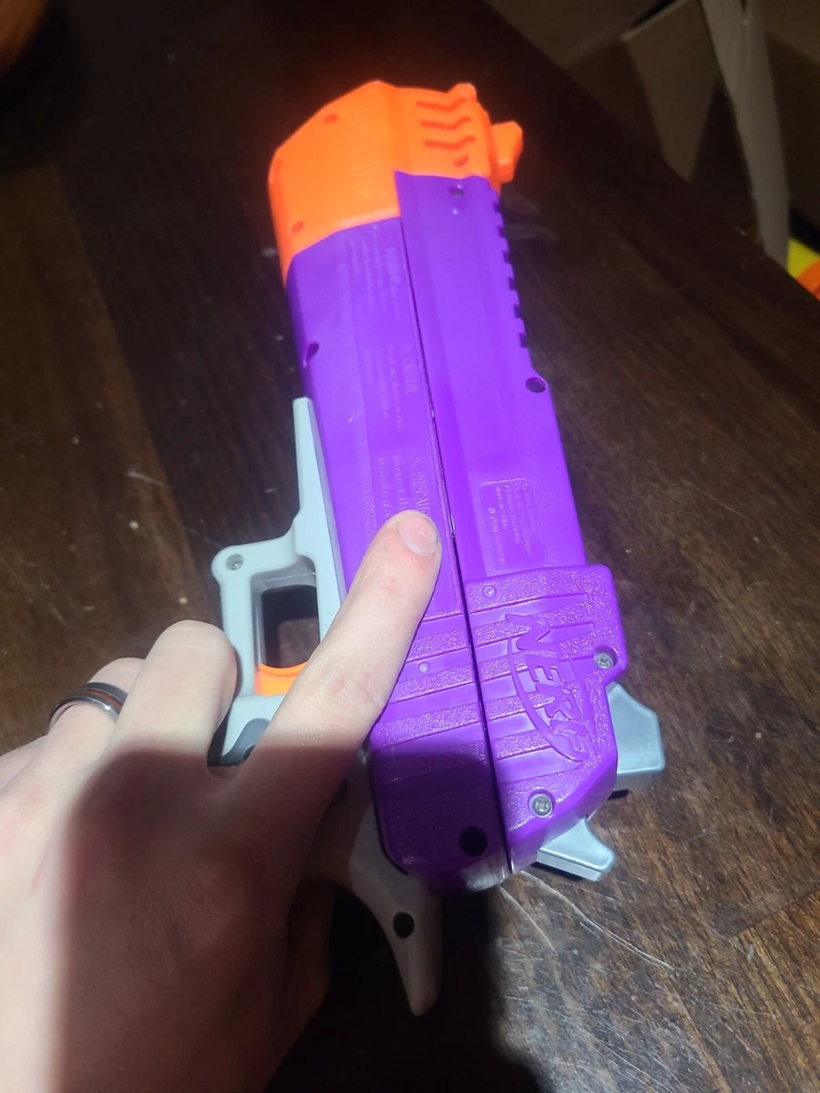 NERF Fortnite HC-E Hand Cannon Desert Eagle Purple Pistol Blaster Gun PLUS  EXTRA