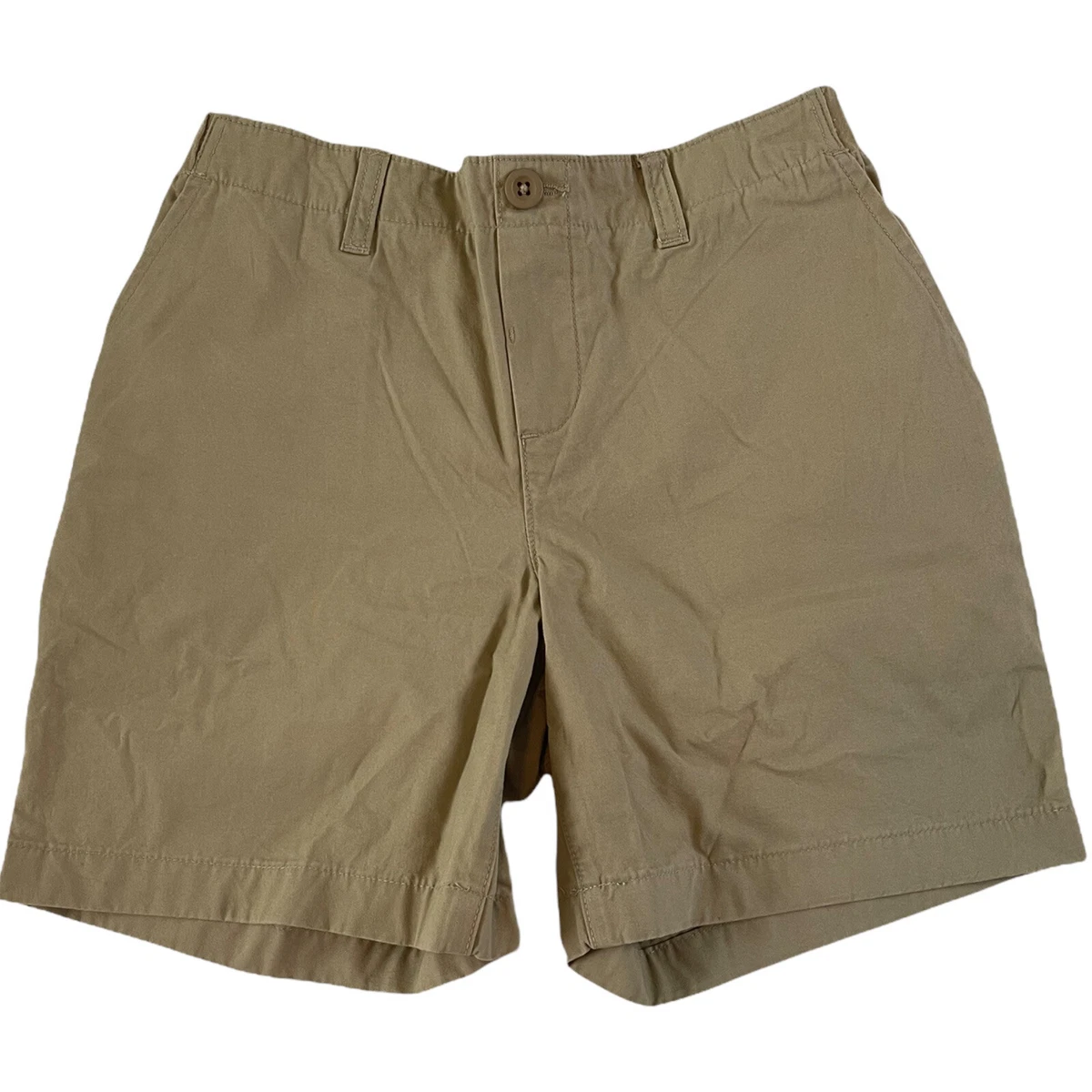 Lands End Girls Large 14 12 13 Yr Khaki Pullon Shorts School