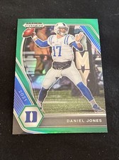 2021 Panini NFL Prizm Draft Picks Football Green PRIZM Daniel Jones #24 Duke