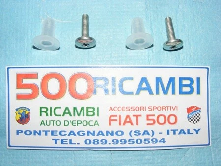 FIAT 500 D F L R COPPIA VITE E CAPPUCCIO PER FISSAGGIO TELAIO ESTERNO DEFLETTORE