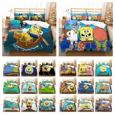 SpongeBob SquarePants Bettbezug Bettwäsche Set Kissenbezug 135x200|200x200