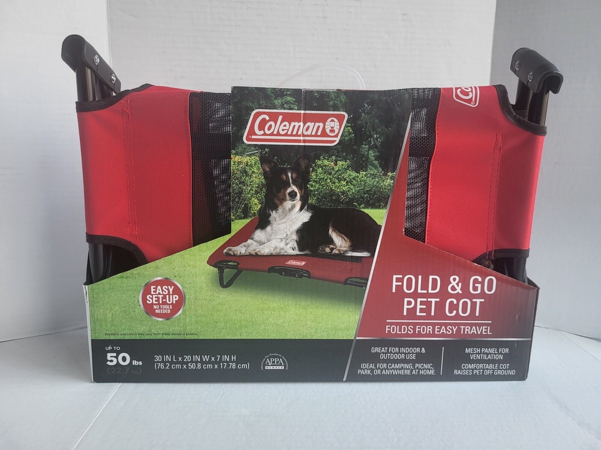 Coleman Folding Cot for Pet up to 50 Lbs - Red for sale online | eBay