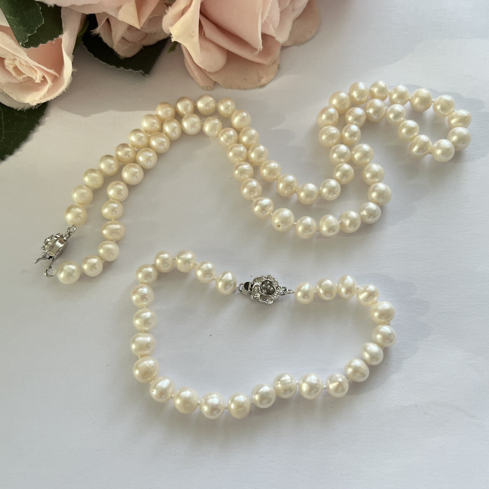 Zenzhu Freshwater Pearl Necklace And Bracelet Set eBay