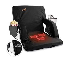 Heated Stadium Seats for Bleachers with Back Support USB Battery Included -...