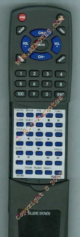 Replacement Remote for MAGNASONIC MDVD500