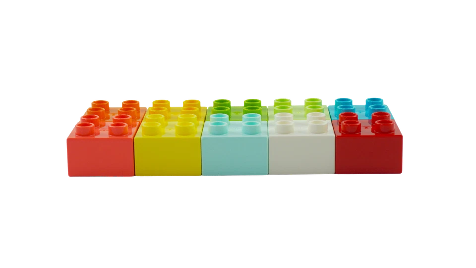 LEGO® Duplo® Steine Bausteine - 2x2 + 2x4 Steine - Grundbausteine Bunt NEU - Bild 3 von 4