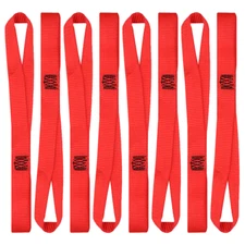 Soft Loop Tie Down 8 Pack - Made in USA 4500lbs Breaking Strength 18" Soft Loop