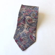 Karl Lagerfeld NeckTie Tie 100 Silk Paisley Floral Print Men's Designer