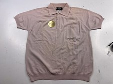 1960's Leonardo Strassi Button Mod Knit Shirt Ban-Lon Route 66 Nylon Colfax Med.