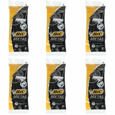Pack of 6 Bic Metal Men's Disposable Shaving Razors, 5-Count x 1 Pack