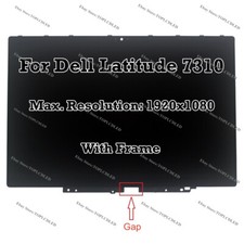 13.3" Dell Latitude E7310 2-in-1 FHD LCD Panel Touch Screen Digitizer Assembly