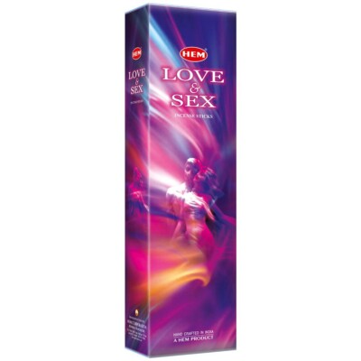 HEM Love and Sex Incense Sticks Jumbo - Box of Six 60 Sticks -  16 Inches Tall