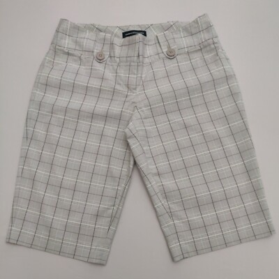   EXPRESS DESIGN STUDIO Editor Size 4 Women's Checkered Shorts