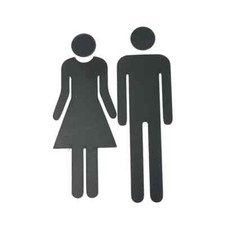Men Women Restroom Bathroom Toilet WC Wall Door Sign Vinyl Decal Sticker