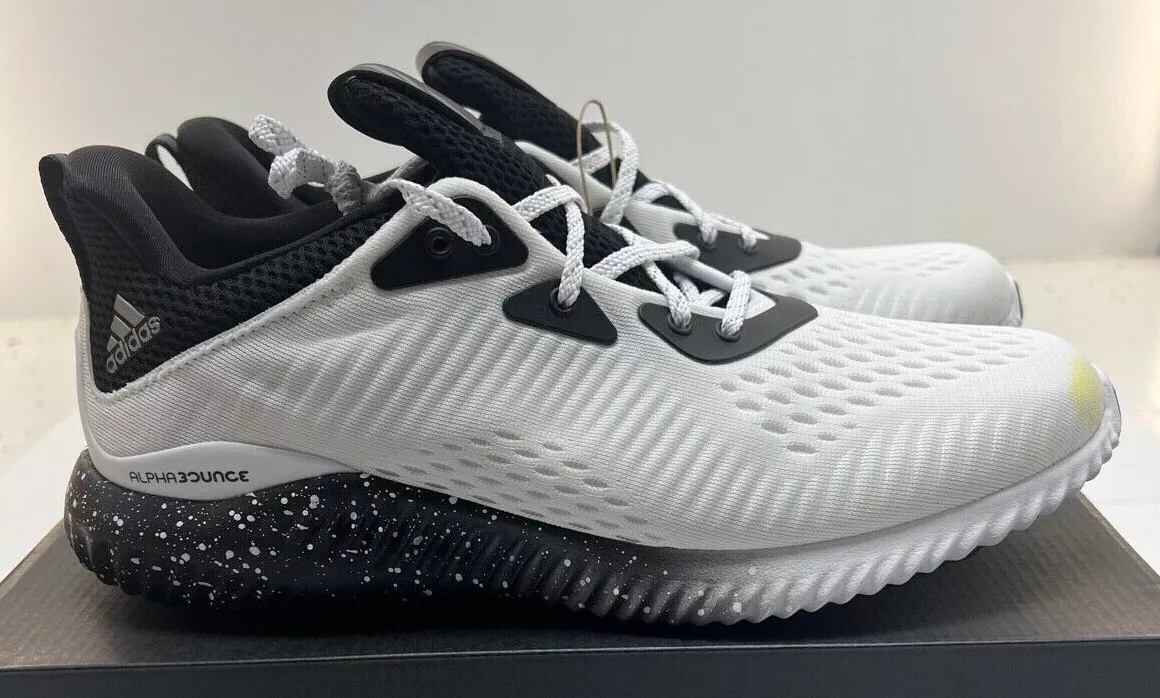 Adidas Men&#039;s Alphabounce 1 Running Shoes HP2305 White Black NWD Free Shipping | eBay