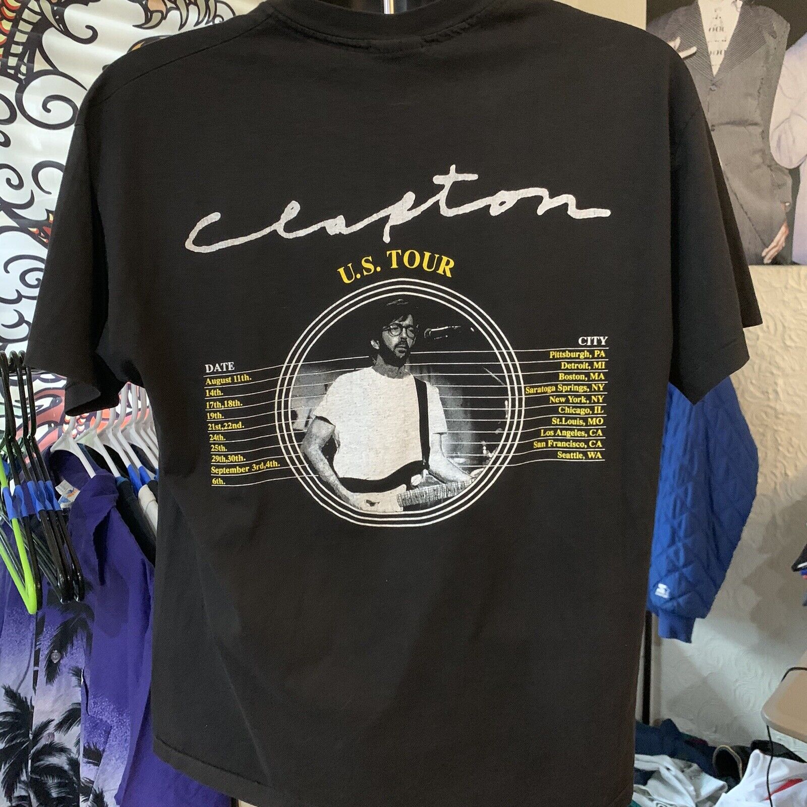 Vintage Eric Clapton US Tour shirt 1992 Hanes - image 7