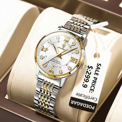 Luxury Wristwatches Ladies Watch Stainless Steel Quartz Women