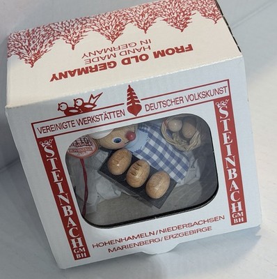 New Steinbach Wood Hand Made in Germany Chef / Baker Ornament In Box W/ Tag NIB