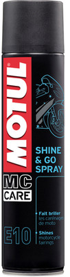 Motul E10 Shine & Go Spray  MC Care Motorradreiniger Hochglanztiefenpflege 400ml