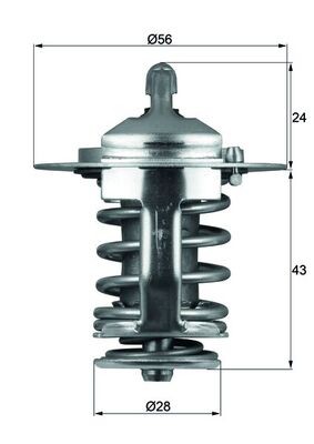 MAHLE TX 70 82 Thermostat, Kühlmittel für ,CHERY,CITROËN,DAEWOO,FODEN TRUCKS,HYU