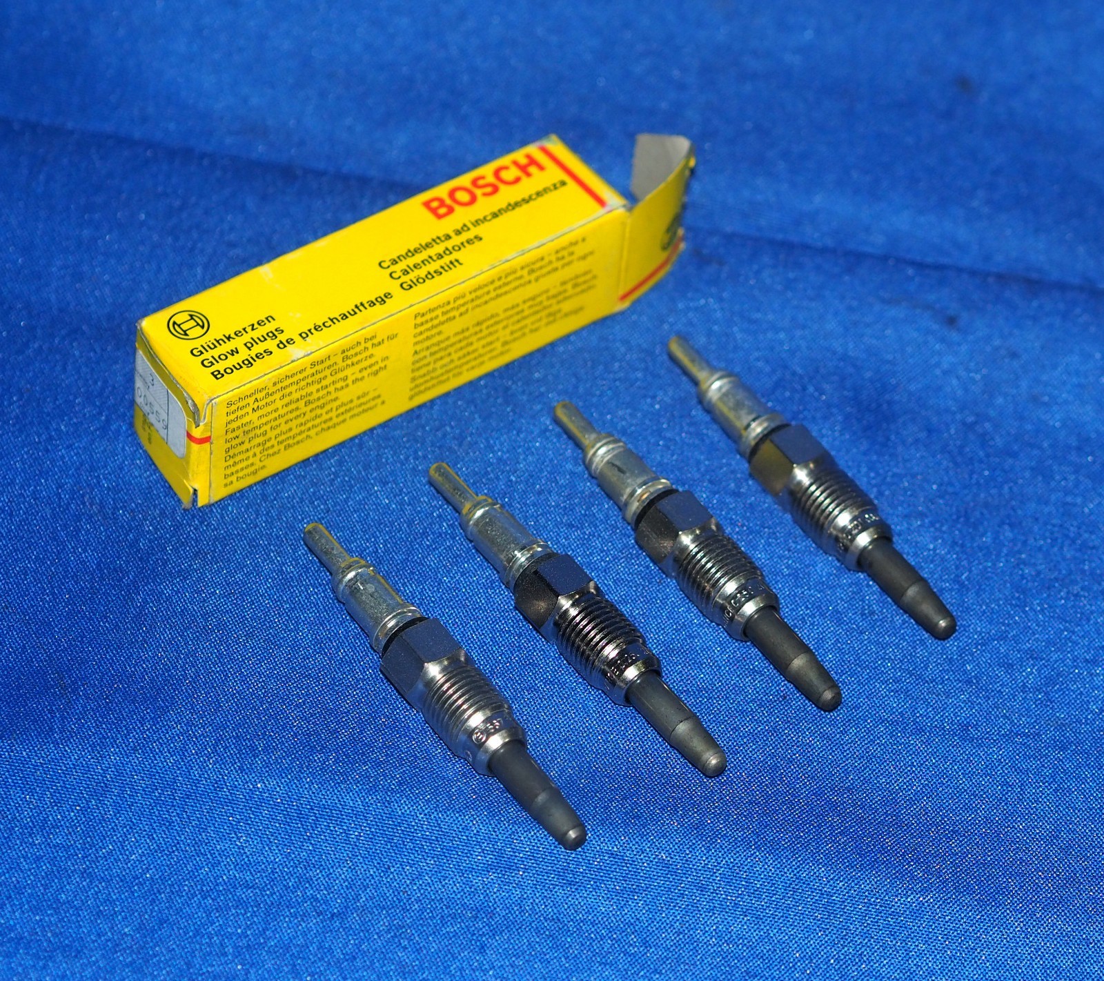 NOS OEM 1996-2004 Volkswagen 1.9L Turbo Diesel Set Of 4 Bosch Glow Plugs