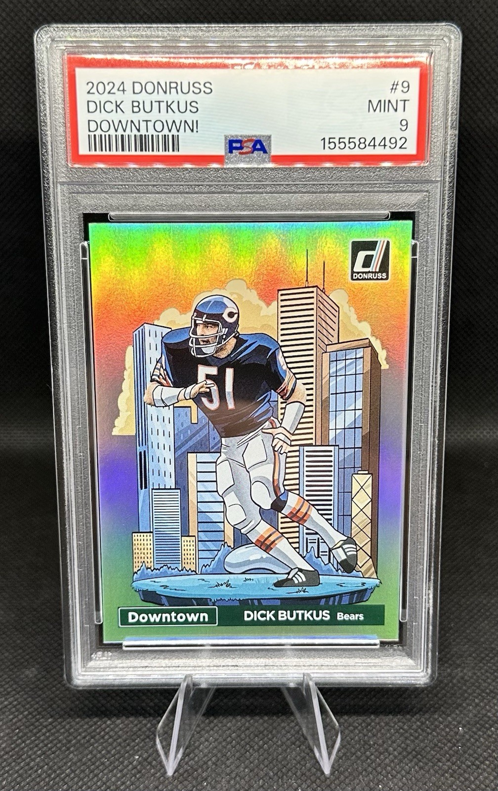 2024 Panini Donruss - Downtown! Dick Butkus #9 PSA 9