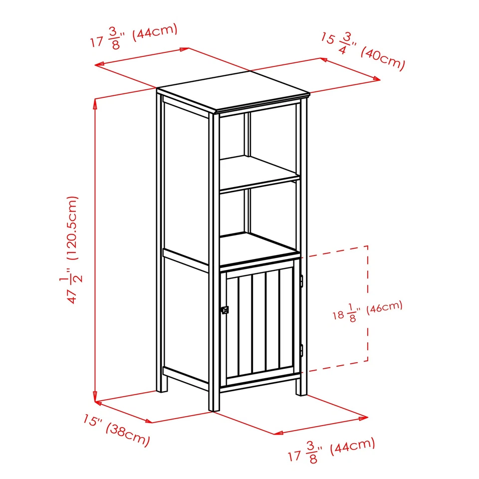 cabinets Brooke Storage/Organization, Antique Walnut - Image 3 of 4