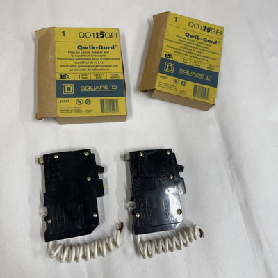 #ad #ad Square D QO115GFI 15A 1 Pole 120V Ground Fault Circuit Breaker $95.00