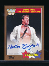 2017 Topps Heritage WWE Brutus the barber Beefcake auto autograph /99 bxcp54