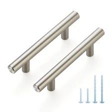 30 Pack 5 Inch Cabinet Pulls, 3 Inch (76mm) Hole Center Stainless Steel Drawe...