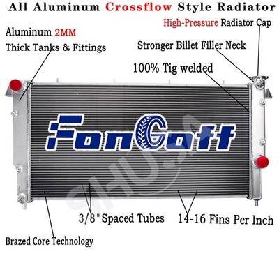 3-Row Aluminum Radiator For 1994-2002 Dodge Ram 2500 /3500 5.9L Cummins Diesel