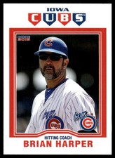 2015 Brian Harper Choice Minor league Rookie Card Iowa Cubs. rookie card picture