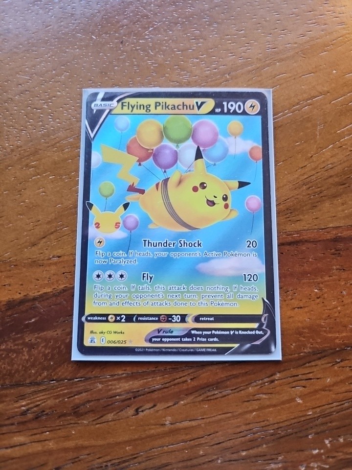 Pokémon TCG Celebrations Flying Pikachu V & VMAX 006/025 007/025 English