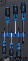 Bgs Werkstattwageneinlage 1/3: Schraubendreher T-Profil FüR Torx 6-Tlg.