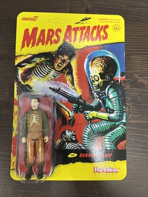 Burning Flesh Mars Attacks Super 7 Reaction Action Figure