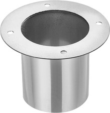 4" Duct Connector Flange, Straight Pipe Exhaust Flange Stainless Steel Pipe Hose