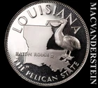 1969 Louisiana Statehood 13.5g Fine Silver Round - Choice Gem Proof  #L3024