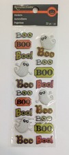 Halloween Ghosts Boo Words Scrapbooking Stickers By Recollections