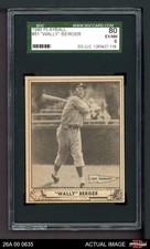 1940 Play Ball #81 Wally Berger Reds SGC 6 - EX/MT