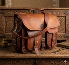 Men's Genuine Leather Vintage Laptop Handmade Briefcase Bag Satchel Messenger