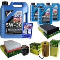 Mann Inspektionspaket 8L Liqui Moly Longtime 5W-30 FüR Renault Megane II